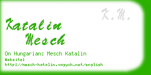 katalin mesch business card